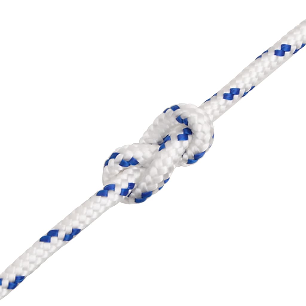 vidaXL Corde de bateau Blanc 5 mm 250 m Polypropylène