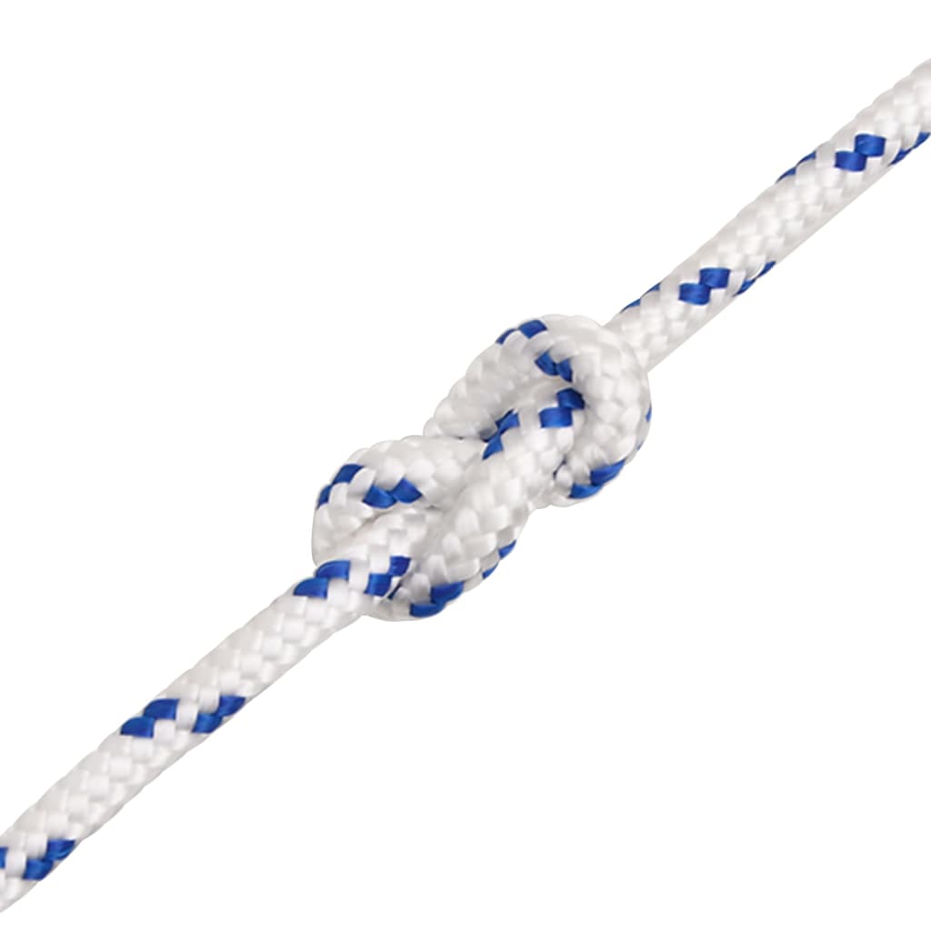 vidaXL Corde de bateau Blanc 5 mm 500 m Polypropylène