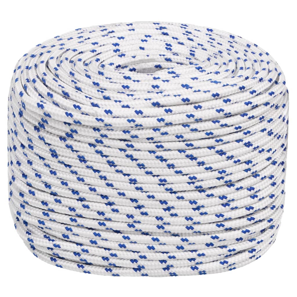 vidaXL Corde de bateau Blanc 6 mm 250 m Polypropylène