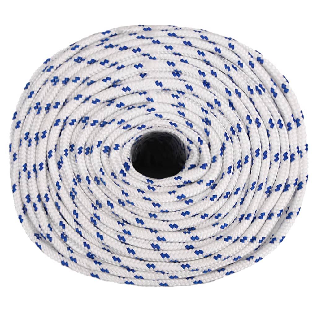 vidaXL Corde de bateau Blanc 6 mm 250 m Polypropylène