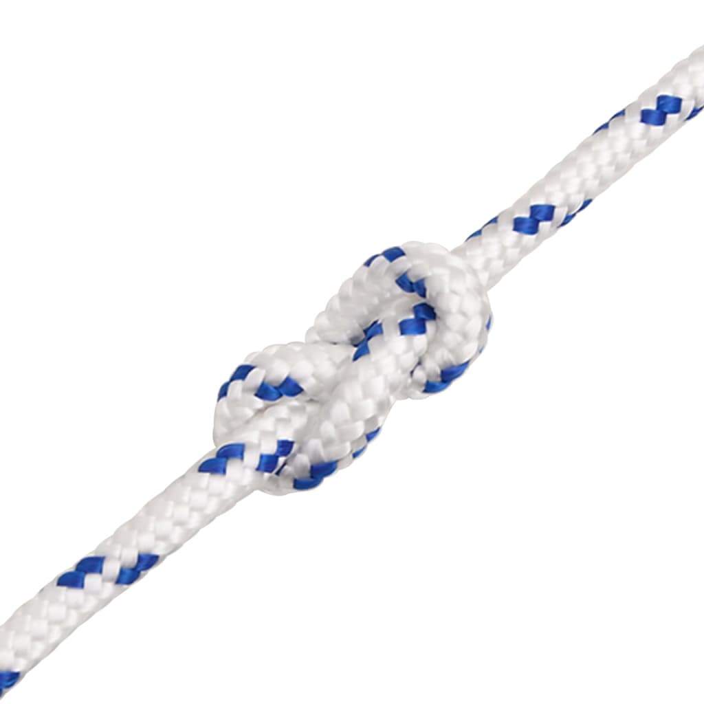 vidaXL Corde de bateau Blanc 6 mm 250 m Polypropylène