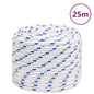 vidaXL Corde de bateau Blanc 16 mm 25 m Polypropylène