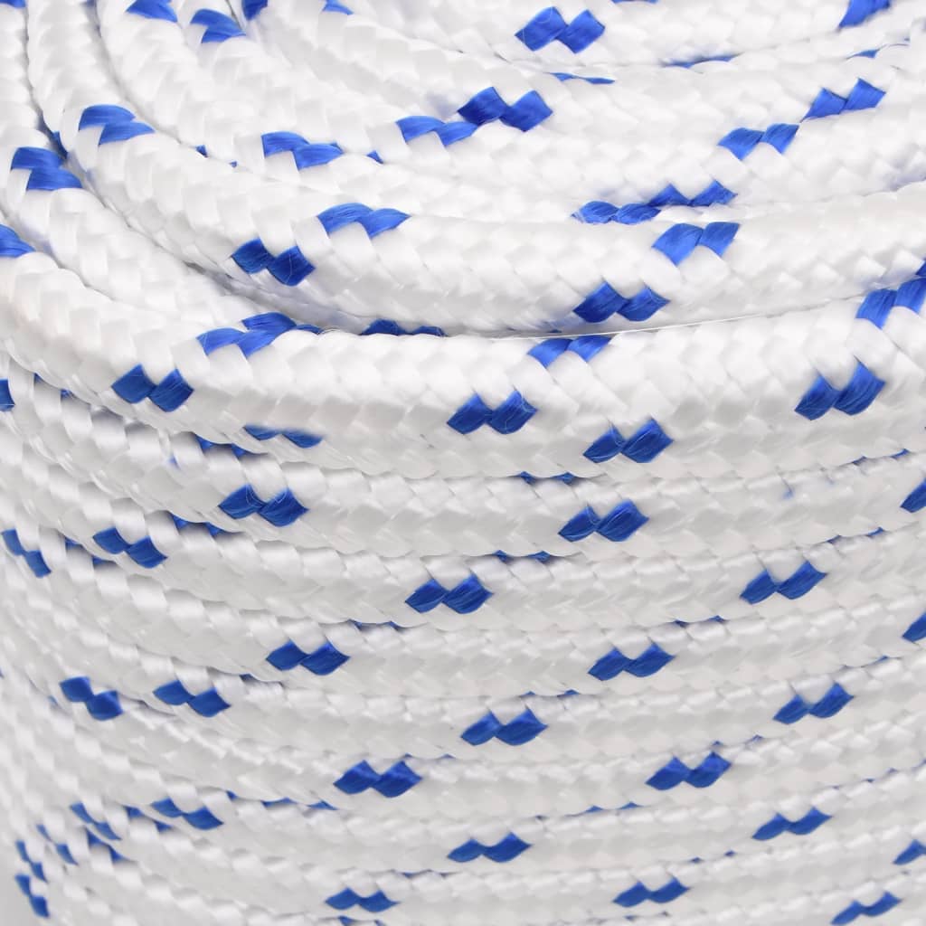 vidaXL Corde de bateau Blanc 16 mm 25 m Polypropylène
