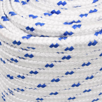 vidaXL Corde de bateau Blanc 16 mm 25 m Polypropylène