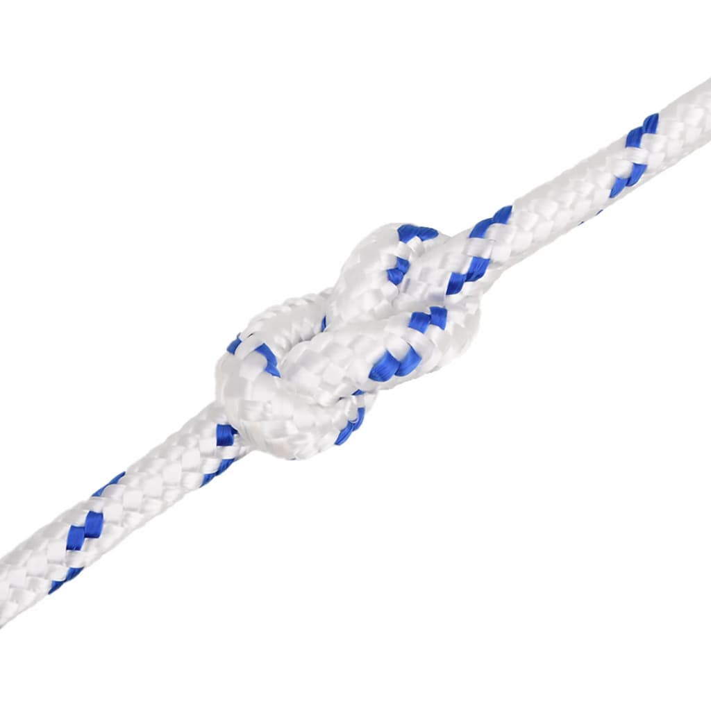 vidaXL Corde de bateau Blanc 16 mm 25 m Polypropylène