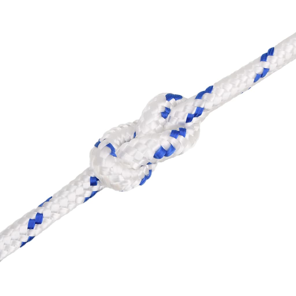 vidaXL Corde de bateau Blanc 18 mm 25 m Polypropylène