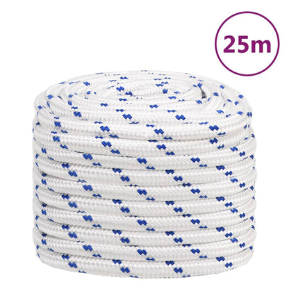 vidaXL Corde de bateau Blanc 20 mm 25 m Polypropylène