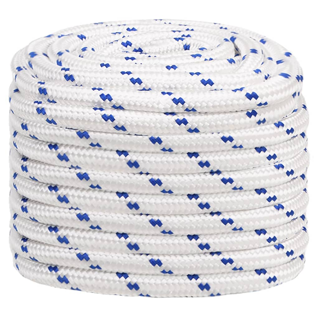 vidaXL Corde de bateau Blanc 20 mm 25 m Polypropylène