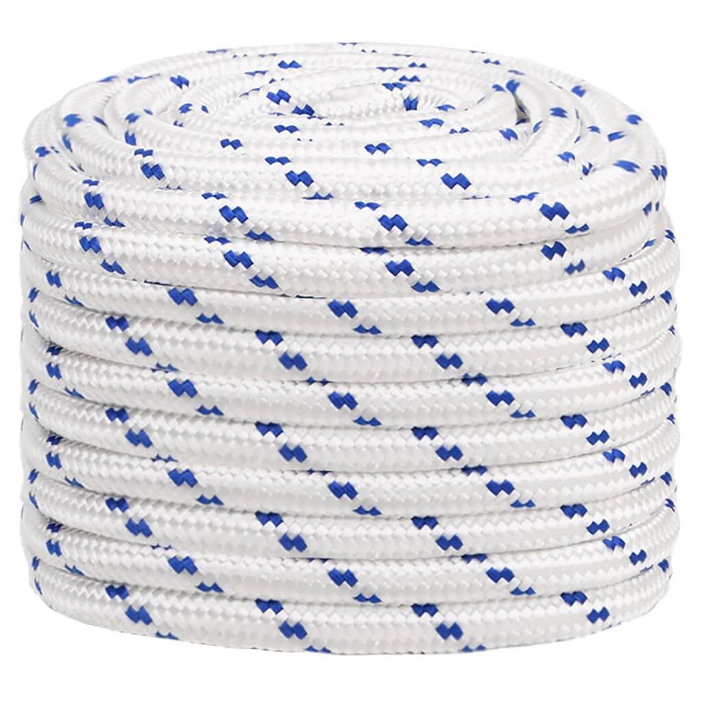 vidaXL Corde de bateau Blanc 20 mm 50 m Polypropylène