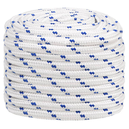 vidaXL Corde de bateau Blanc 20 mm 50 m Polypropylène