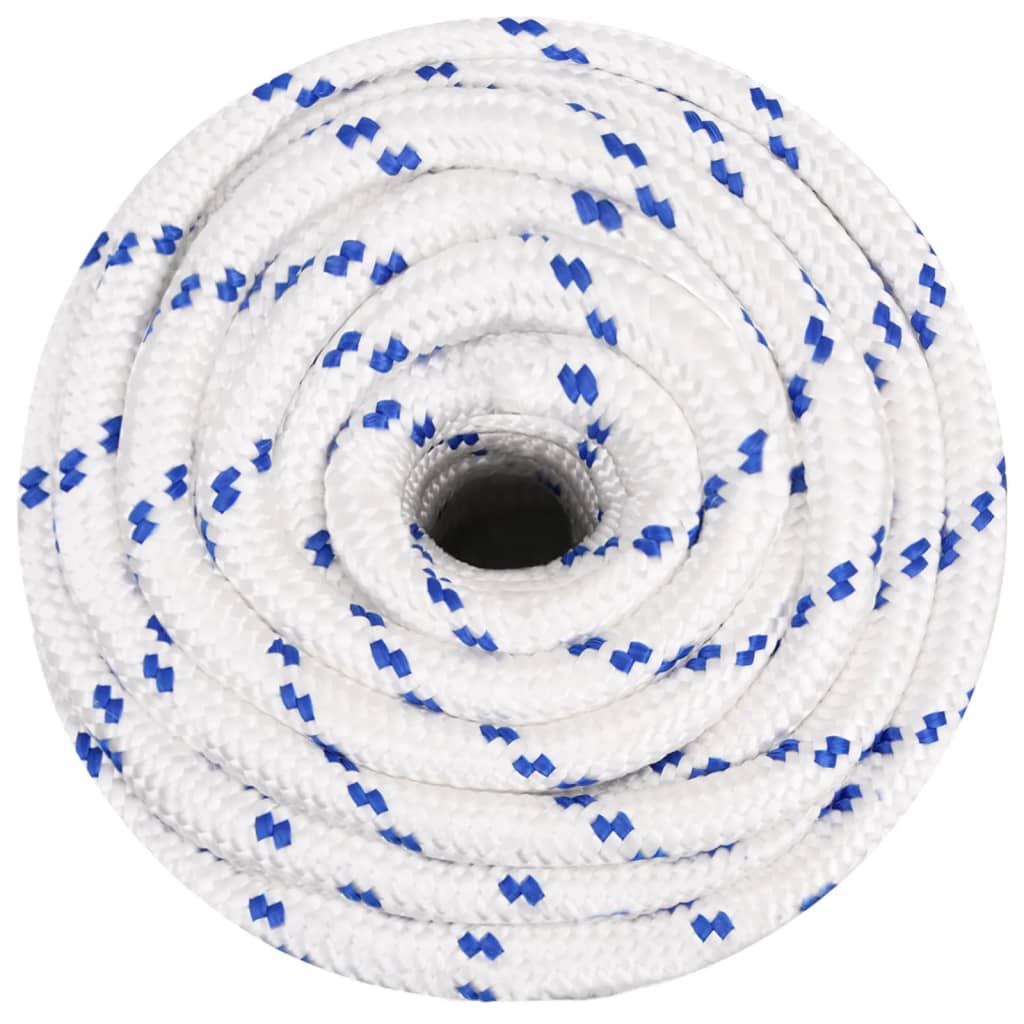 vidaXL Corde de bateau Blanc 20 mm 50 m Polypropylène