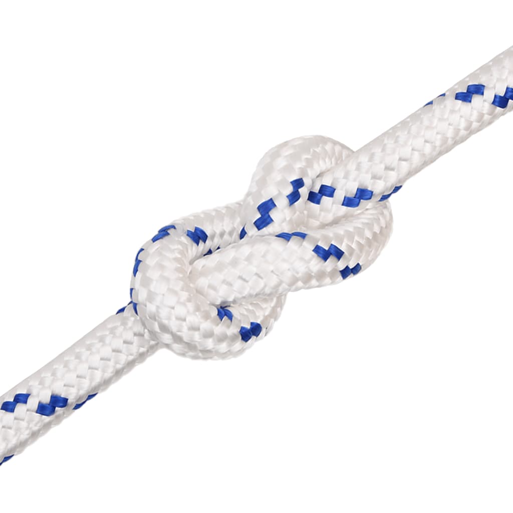 vidaXL Corde de bateau Blanc 20 mm 50 m Polypropylène
