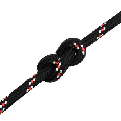 vidaXL Corde de bateau Noir 16 mm 25 m Polypropylène