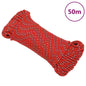 vidaXL Corde de bateau Rouge 4 mm 50 m Polypropylène