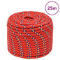 vidaXL Corde de bateau Rouge 14 mm 25 m Polypropylène
