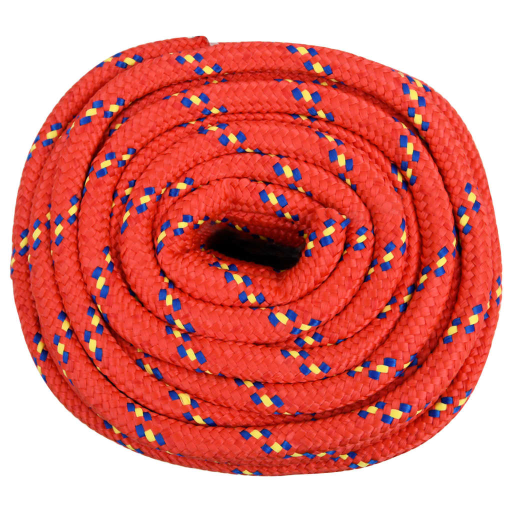 vidaXL Corde de bateau Rouge 16 mm 25 m Polypropylène