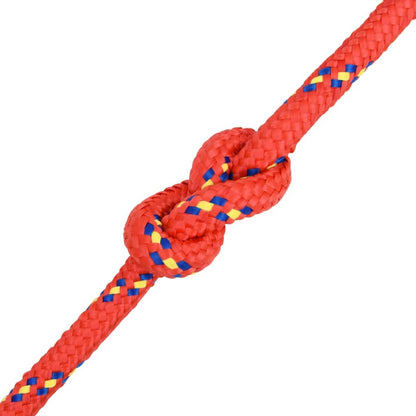 vidaXL Corde de bateau Rouge 16 mm 25 m Polypropylène