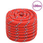 vidaXL Corde de bateau Rouge 20 mm 100 m Polypropylène