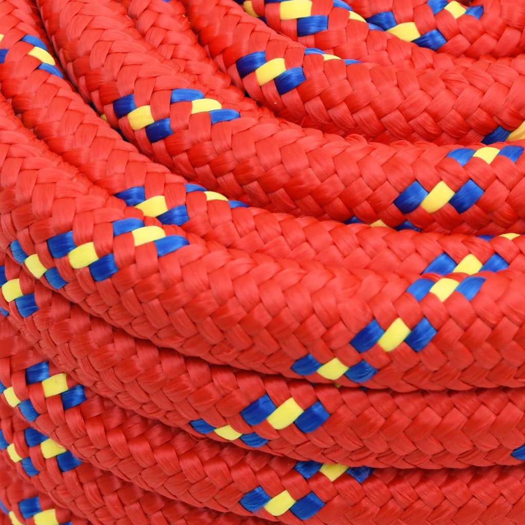 vidaXL Corde de bateau Rouge 20 mm 100 m Polypropylène