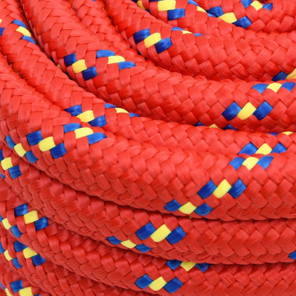 vidaXL Corde de bateau Rouge 20 mm 100 m Polypropylène