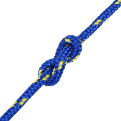 vidaXL Corde de bateau Bleu 5 mm 25 m Polypropylène