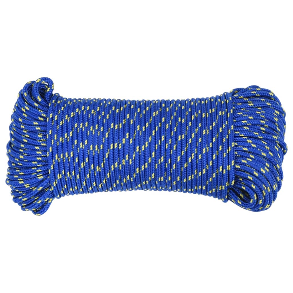 vidaXL Corde de bateau Bleu 5 mm 250 m Polypropylène