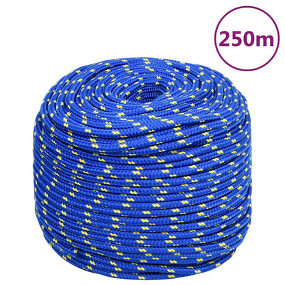 vidaXL Corde de bateau Bleu 8 mm 250 m Polypropylène