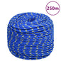 vidaXL Corde de bateau Bleu 8 mm 250 m Polypropylène