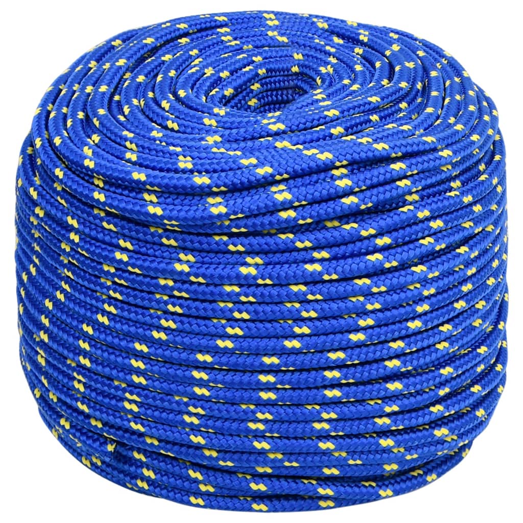 vidaXL Corde de bateau Bleu 8 mm 250 m Polypropylène