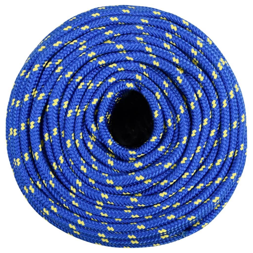 vidaXL Corde de bateau Bleu 8 mm 250 m Polypropylène
