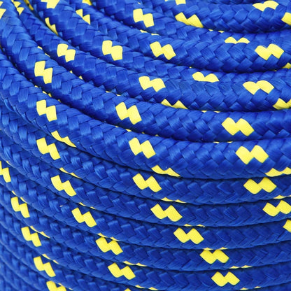 vidaXL Corde de bateau Bleu 12 mm 25 m Polypropylène