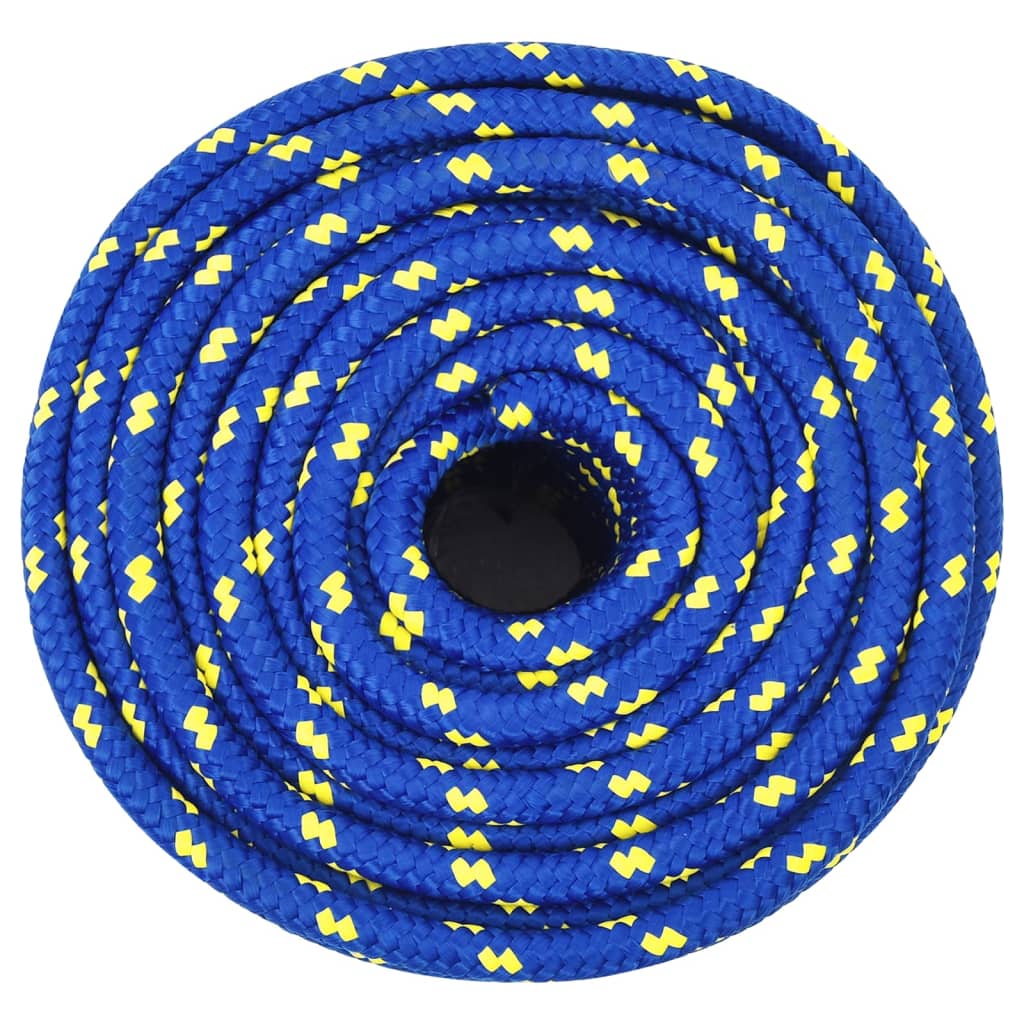 vidaXL Corde de bateau Bleu 14 mm 25 m Polypropylène