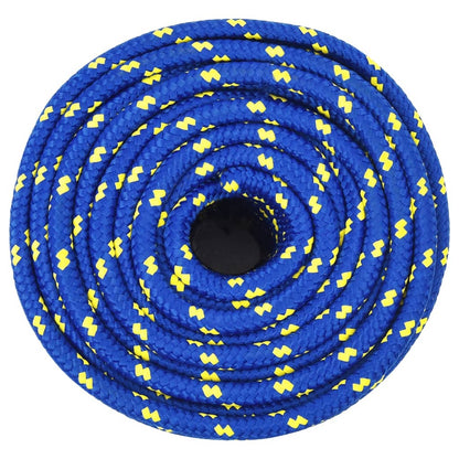 vidaXL Corde de bateau Bleu 14 mm 25 m Polypropylène
