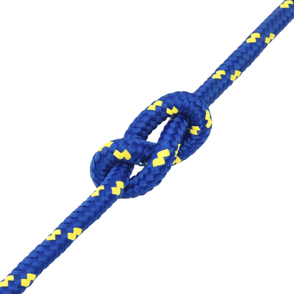 vidaXL Corde de bateau Bleu 14 mm 25 m Polypropylène