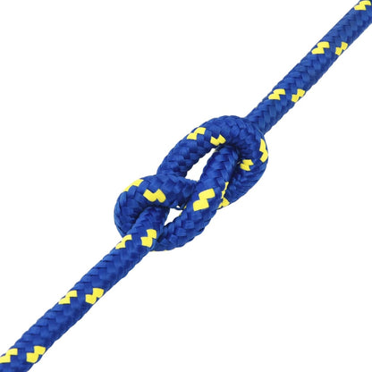 vidaXL Corde de bateau Bleu 14 mm 25 m Polypropylène
