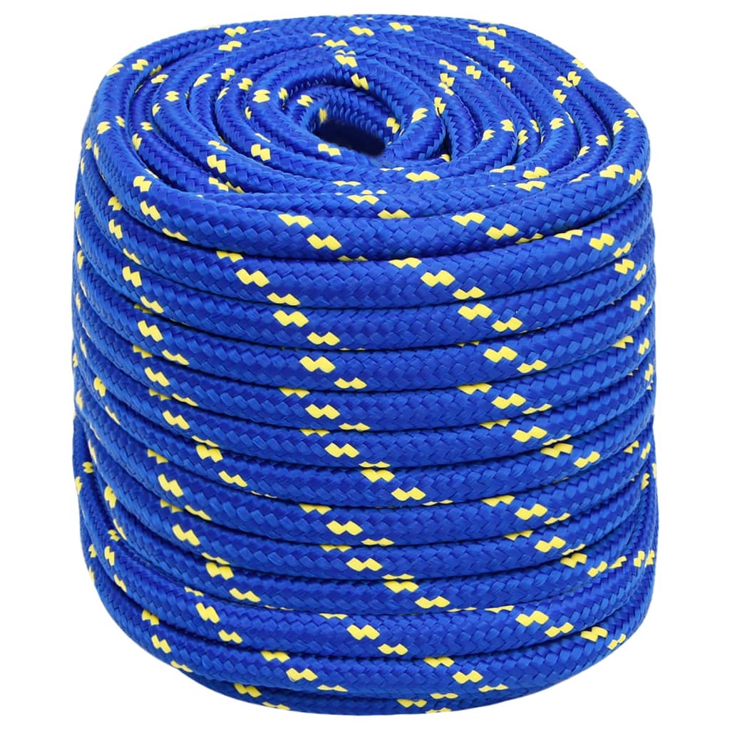vidaXL Corde de bateau Bleu 16 mm 25 m Polypropylène