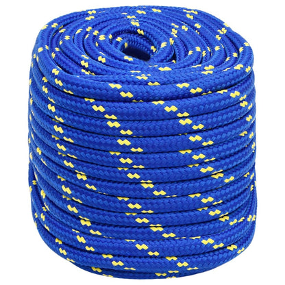 vidaXL Corde de bateau Bleu 16 mm 25 m Polypropylène