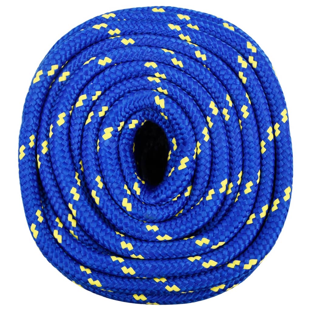 vidaXL Corde de bateau Bleu 16 mm 25 m Polypropylène