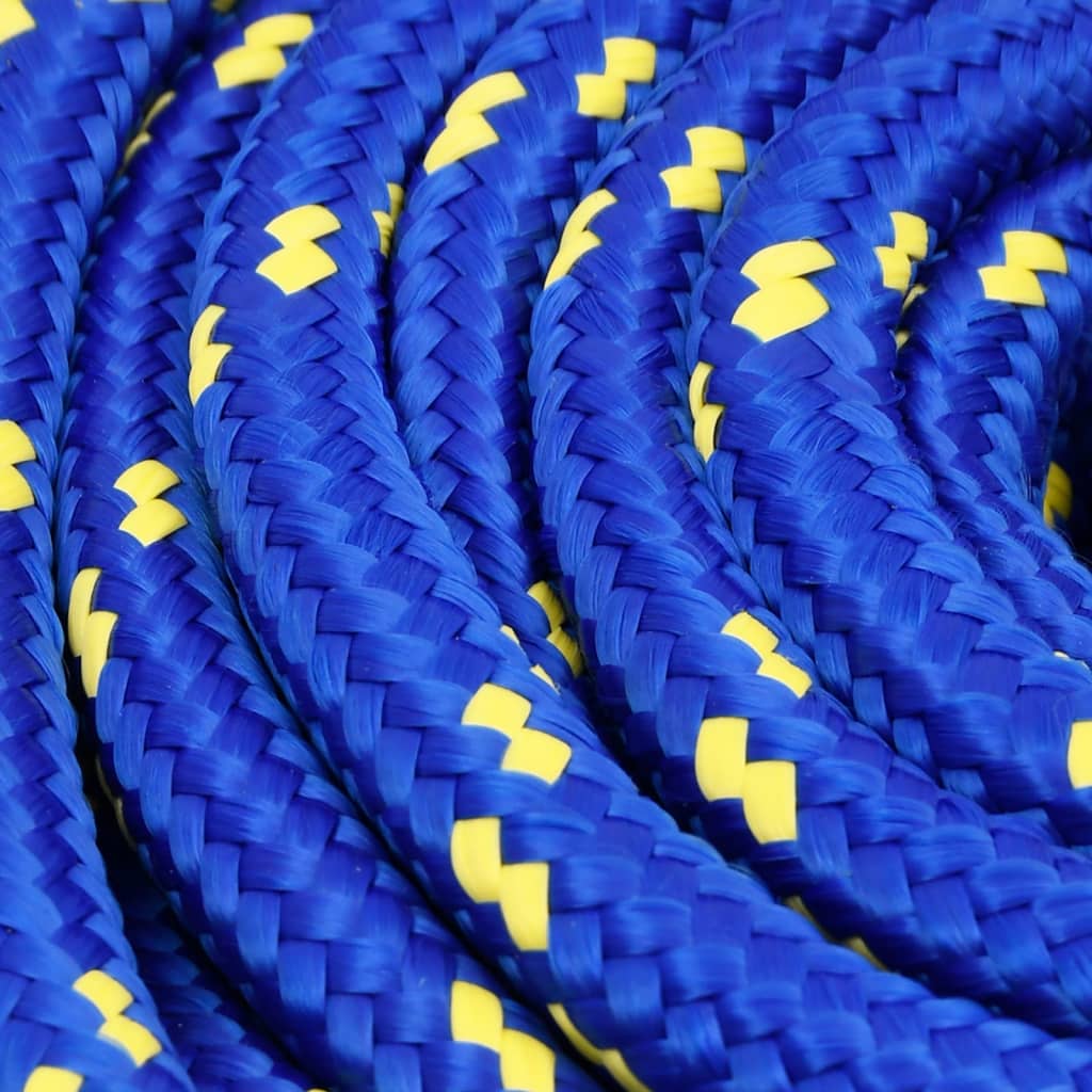 vidaXL Corde de bateau Bleu 16 mm 25 m Polypropylène