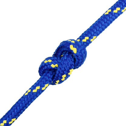 vidaXL Corde de bateau Bleu 16 mm 100 m Polypropylène