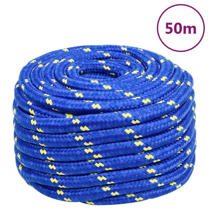 vidaXL Corde de bateau Bleu 20 mm 50 m Polypropylène