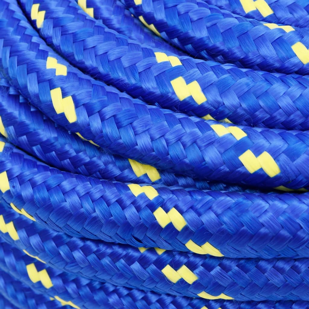 vidaXL Corde de bateau Bleu 20 mm 50 m Polypropylène