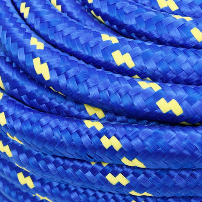 vidaXL Corde de bateau Bleu 20 mm 100 m Polypropylène