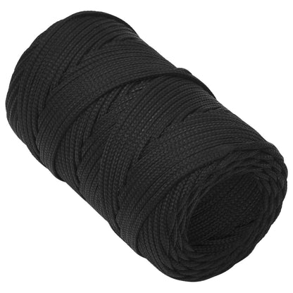 vidaXL Corde de bateau Noir complet 2 mm 100 m Polypropylène