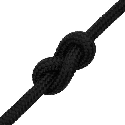 vidaXL Corde de bateau Noir complet 16 mm 50 m Polypropylène