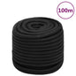 vidaXL Corde de bateau Noir complet 16 mm 100 m Polypropylène