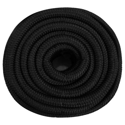 vidaXL Corde de bateau Noir complet 20 mm 100 m Polypropylène