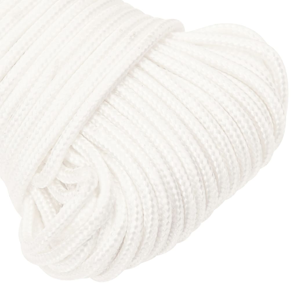 vidaXL Corde de bateau Blanc complet 4 mm 50 m Polypropylène