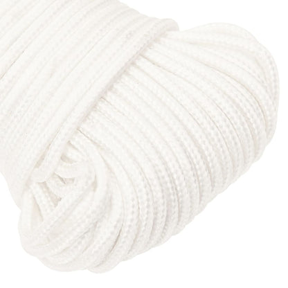 vidaXL Corde de bateau Blanc complet 4 mm 50 m Polypropylène