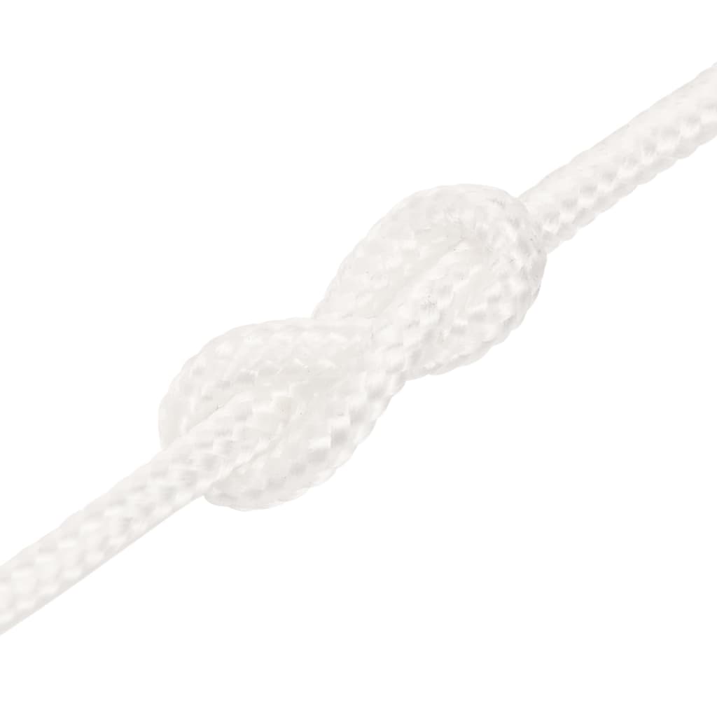 vidaXL Corde de bateau Blanc complet 4 mm 50 m Polypropylène